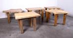 1 set 5 stuks Horecatafel Boomstam mix 105cm, Huis en Inrichting, Tafels | Eettafels, Overige materialen, Gebruikt, 100 tot 150 cm