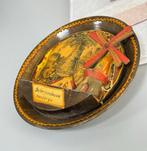 Scherpenheuvel montaigu antiek wandbord met draaiende molen, Ophalen of Verzenden