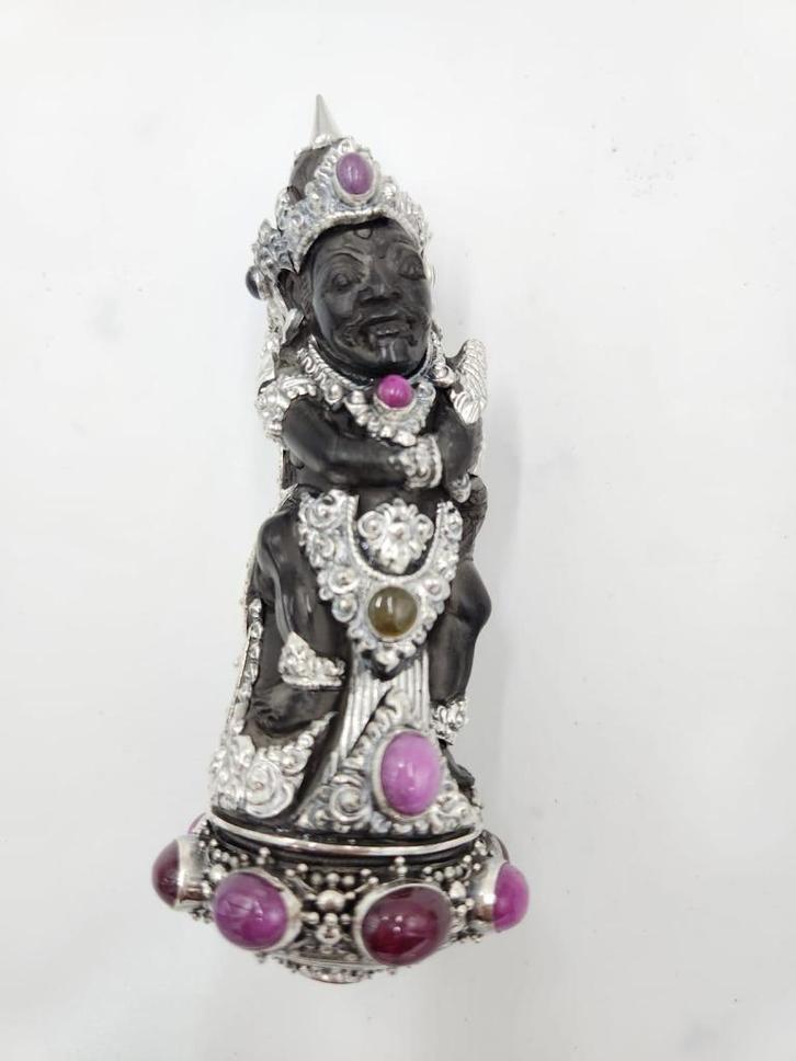 Majestueuze Bali Keris Greep Prabu Raksasa Zilver HTA71, Antiek en Kunst, Kunst | Niet-Westerse kunst, Verzenden