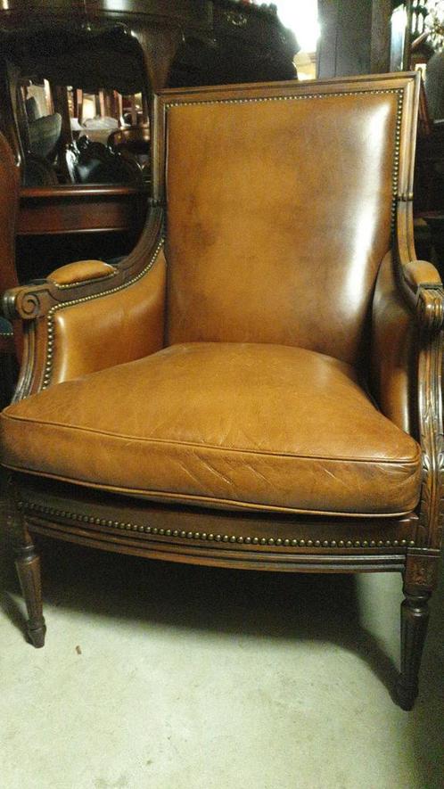 Gedelux schapenleder fauteuil, Huis en Inrichting, Fauteuils, Zo goed als nieuw, Stof, 75 tot 100 cm, Ophalen