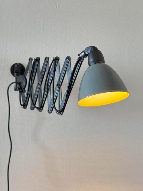 Vintage Siemens schaarlamp wandlamp harmonicalamp  jaren 30, Huis en Inrichting, Lampen | Wandlampen, Gebruikt, Verzenden