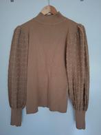 Leuk truitje met pofmouwen mt. One Size, Kleding | Dames, Truien en Vesten, Maat 38/40 (M), Bruin, Ophalen of Verzenden, Zo goed als nieuw