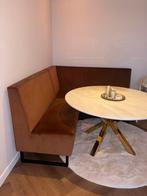 Eethoekbank cognac als nieuw, Huis en Inrichting, Complete inboedels, Ophalen of Verzenden