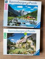 3 legpuzzels Ravensburger en andere. 1000 en 1500 stukjes, Ophalen of Verzenden, 500 t/m 1500 stukjes, Zo goed als nieuw, Legpuzzel