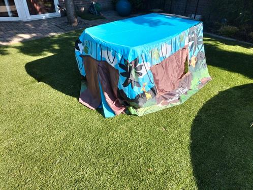 tafeltent, tafelkleedhut (minimonkeys jungle store), Kinderen en Baby's, Speelgoed | Buiten | Speelhuisjes, Gebruikt, Kunststof