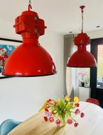 Hanglamp rood industrieel, Huis en Inrichting, Lampen | Hanglampen, Ophalen of Verzenden, Gebruikt, Industrieel modern, 50 tot 75 cm