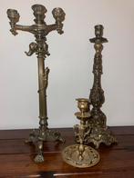 3 hele mooie kandelaars, Ophalen, Koper of Brons