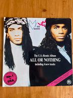 te koop lp Milli Vanilli - all or nothing, Ophalen of Verzenden