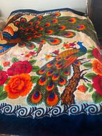 Plaid / Woondeken met Pauwendesign 2.40 x 2.20 mtr., Huis en Inrichting, Woonaccessoires | Plaids en Woondekens, Ophalen of Verzenden