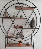 Industriële Wandkast Rond Metaal & MDF, Ophalen, Zo goed als nieuw