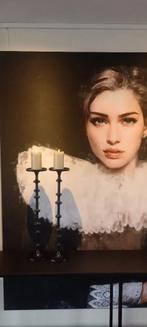 Colmore Candleholder Luster Set Raw Aluminium Mat Zwart, Huis en Inrichting, Woonaccessoires | Kandelaars en Kaarsen, 50 tot 75 cm