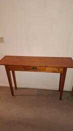 Houten side table met lade(afhalen Emmeloord), Huis en Inrichting, Tafels | Sidetables, Gebruikt, 100 tot 150 cm, Ophalen of Verzenden