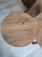 Tafel bijzet setje van 2 hout (kwantum), Ophalen, Minder dan 55 cm, Rond, Zo goed als nieuw