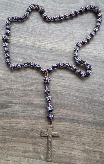 Om 1960 - 1970 MURANO Glaskraal Glas Kralen Rozenkrans beschikbaar voor biedingen