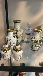 Mooie cloisonné vaasjes, Ophalen