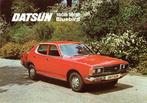 Folder Datsun 160B - 180B Bluebird (Engelse uitg. - ca.1975), Verzenden, Gelezen, Overige merken