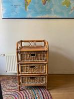 Rotan Ladekast - Ladekastje - kastje - kast jaren 70 vintage, Huis en Inrichting, Kasten | Ladekasten, Ophalen, 50 tot 100 cm