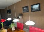 Tafellamp met Dimmer & Glazen Kelken, Huis en Inrichting, Lampen | Hanglampen, Ophalen, Gebruikt, Glas, Minder dan 50 cm