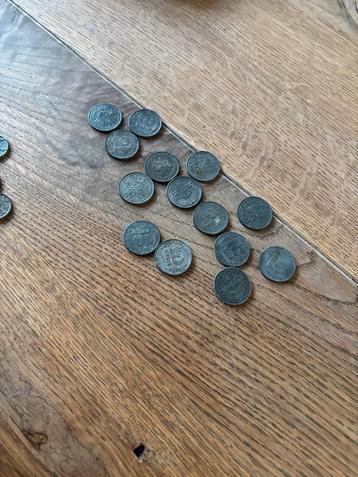 14x 10 Cent Zinken Munt 1942 beschikbaar voor biedingen