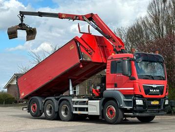 MAN TGS 35.400 8X4 TRIPLE! EURO6! Z-KRAAN/KIPPER!TOP! beschikbaar voor biedingen