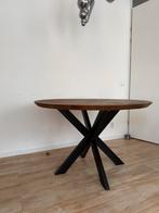 Eiken tafel, Huis en Inrichting, Tafels | Eettafels, Ophalen, Zo goed als nieuw, Rond, 100 tot 150 cm