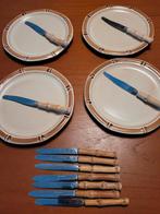 Friesland ceracron bamboe borden bordjes servies mesjes, Bord(en), Overige stijlen, Ophalen of Verzenden, Zo goed als nieuw