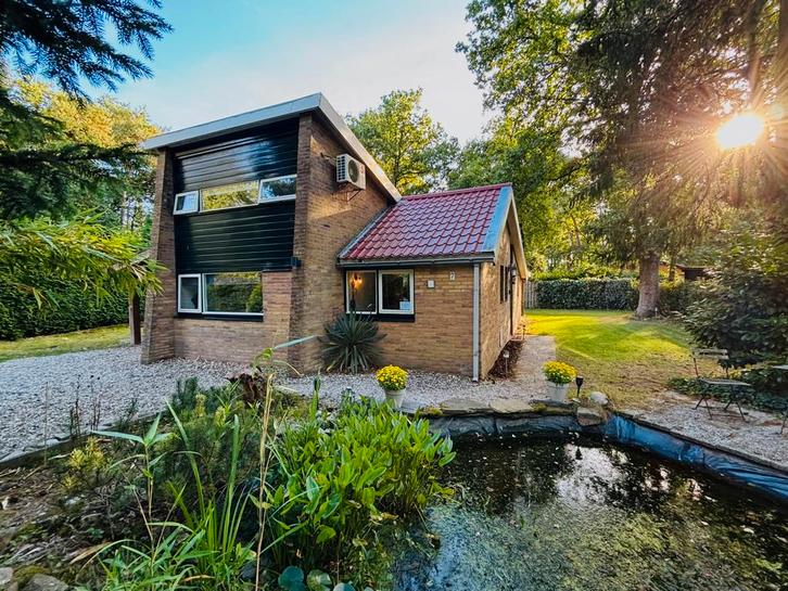Luxe boshuis TE KOOP naast camping Stoetenslagh, Vakantie, Vakantiehuizen | Nederland, Overijssel, Chalet, Bungalow of Caravan