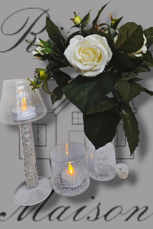 Van €79,80: Nieuw boeket & Rivièra maison glass decoration, Huis en Inrichting, Woonaccessoires | Overige, Nieuw, Ophalen of Verzenden