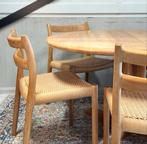 Eetkamerset Niels Otto Møller – Model 84 Stoelen 4+1, Ophalen, Gebruikt, Retro vintage deens, 4 tot 6 stoelen