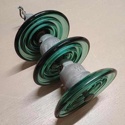 HOOGSPANNINGSISOLATOR ISOLATOR SCHIJF GLASKAPISOLATOR, Verzamelen, Overige Verzamelen, Zo goed als nieuw, Ophalen