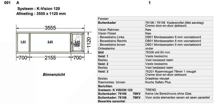 4 kunststof kozijnen RAL 9001, Doe-het-zelf en Verbouw, Kozijnen en Schuifpuien, Zo goed als nieuw, Raamkozijn, Kunststof, 75 tot 150 cm