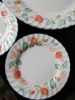 johnson brothers strawberry garden gebaksset 6 pers+2 fruit, Huis en Inrichting, Keuken | Servies, Ophalen of Verzenden, Zo goed als nieuw