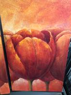 2 schilderijen tulp, Antiek en Kunst, Kunst | Schilderijen | Abstract, Ophalen