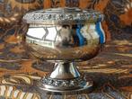 Oude vintage silverplate rose bowl of rozenvaas uit Engeland, Ophalen of Verzenden
