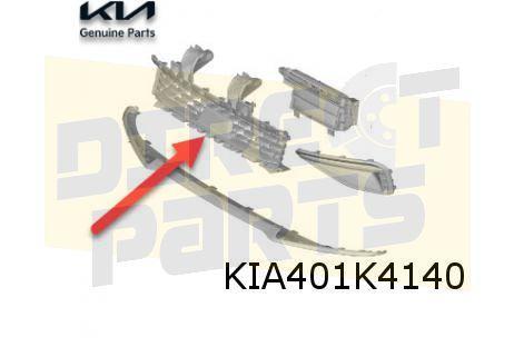 Kia EV6 (9/21 - 1/24) voorbumpergrille (GT-line) (zwart glan, Auto-onderdelen, Carrosserie en Plaatwerk, Bumper, Kia, Voor, Nieuw