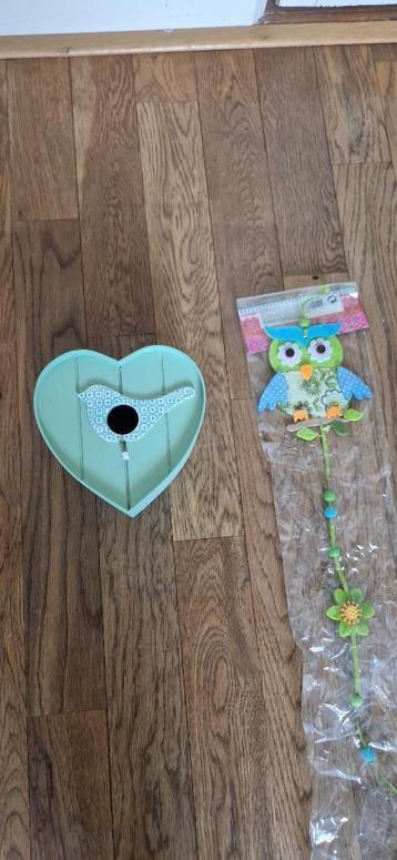 Decoratie kinderslaapkamer - uiltjes & vogelkastje - nieuw beschikbaar voor biedingen