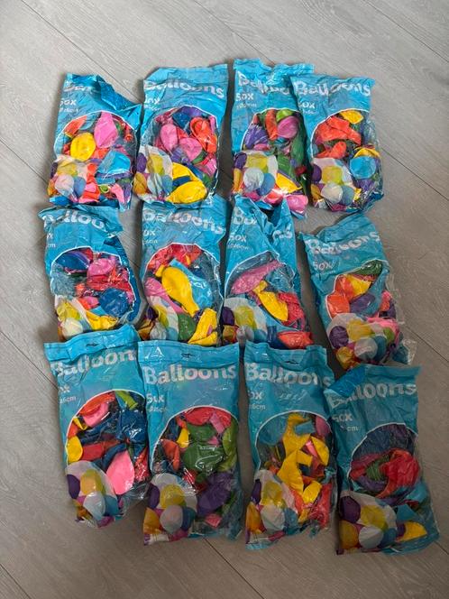 Ballonnen – 12 zakjes van 50 stuks – 26 cm – Nieuw, Hobby en Vrije tijd, Feestartikelen, Nieuw, Versiering, Verjaardag, Ophalen