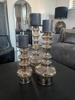 3 oyster kandelaren, Huis en Inrichting, Woonaccessoires | Kandelaars en Kaarsen, Ophalen, Zo goed als nieuw, Overige materialen