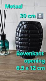Schildpad vaas, metalen vaas, zwarte vaas,, Huis en Inrichting, Woonaccessoires | Vazen, Overige materialen, Zwart, Ophalen of Verzenden