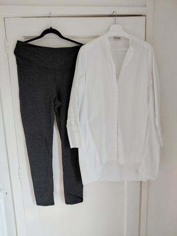 2delig Malene Birger blouse & bijpassende legging XL NW350,- beschikbaar voor biedingen