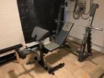 halterbank met losse landmine, Sport en Fitness, Ophalen, Gebruikt, Benen, Fitnessbank