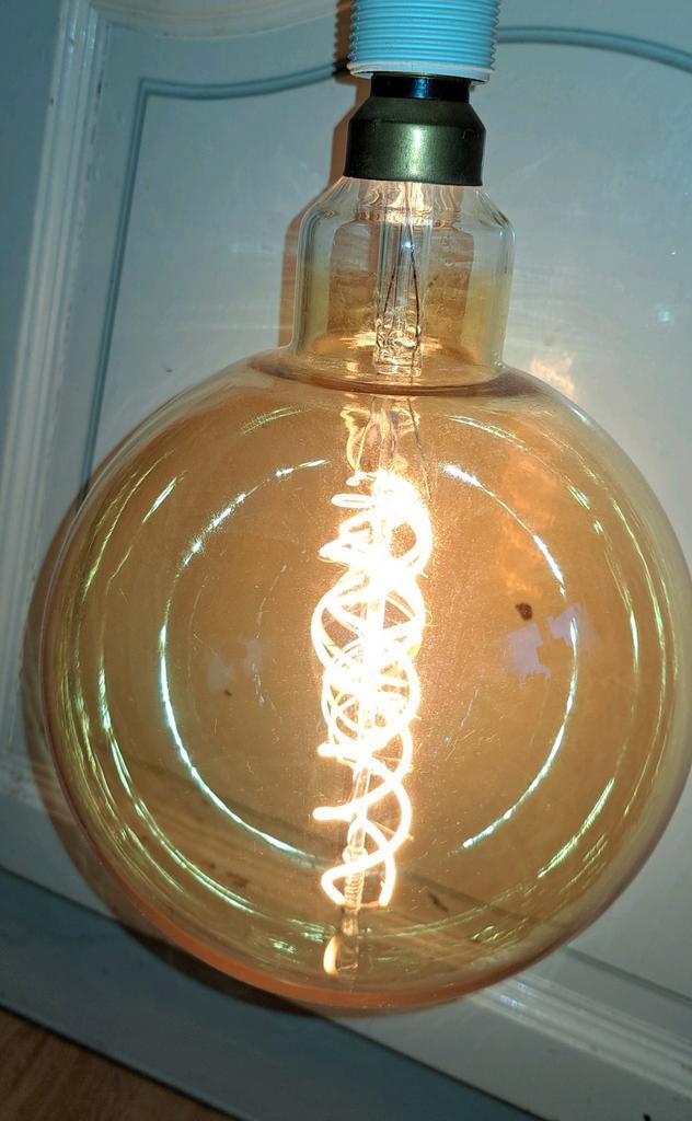 Grote Decoratieve Gloeilamp - 20 cm doorsnee, Huis en Inrichting, Lampen | Losse lampen, E27 (groot), Ophalen