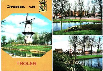914037 Tholen Zeeland Gelopen met postzegel beschikbaar voor biedingen