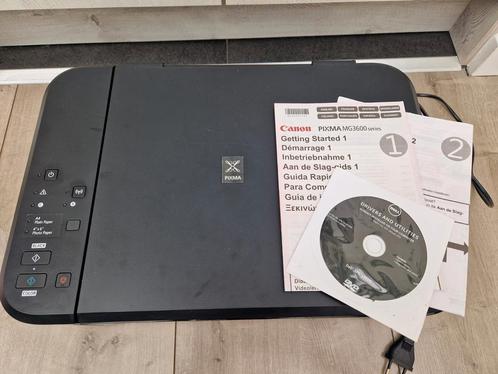Canon printer Pixma MG3600 series, Computers en Software, Printers, Gebruikt, Printer, Kleur printen, Kopieren, Zwart-en-wit printen