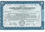 Kaiser Frazer Corporation stock oct. 1945 (KA45b), Ophalen of Verzenden, Zo goed als nieuw, Auto's