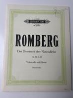 Romberg Drei divertimenti uber nationallieder op. 42 46 65, Muziek en Instrumenten, Gebruikt, Klassiek, Ophalen of Verzenden, Artiest of Componist