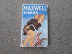 MAXWELL EMAILLE RECLAMEBORD, Ophalen, Zo goed als nieuw, Reclamebord