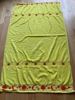 Grote badhanddoek sauna strandhanddoek Geel rood en oranje, Ophalen of Verzenden, Nieuw, Geel, Handdoek