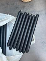 Lange huishoudkaarsen HEMA, Huis en Inrichting, Woonaccessoires | Kandelaars en Kaarsen, Overige materialen, 25 tot 50 cm, Zwart
