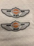 2 Harley Davidson Geborduurde Patches, Motoren, Ophalen of Verzenden